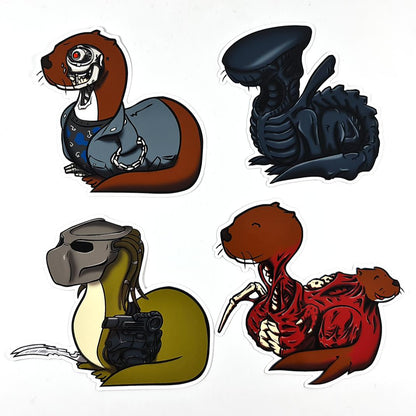 Sci-Fi Otters - Stickerpack - Undercover Otter - Merchandise - Undercover Otter -