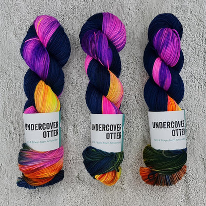 Secondary Sunset - Squirm Sock - Undercover Otter - Yarn - Undercover Otter -
