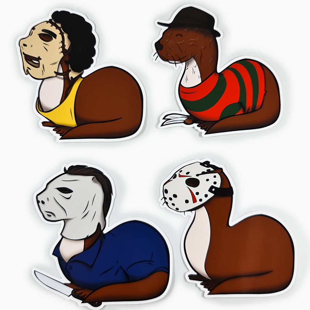 Slasher Otters - Stickerpack - Undercover Otter