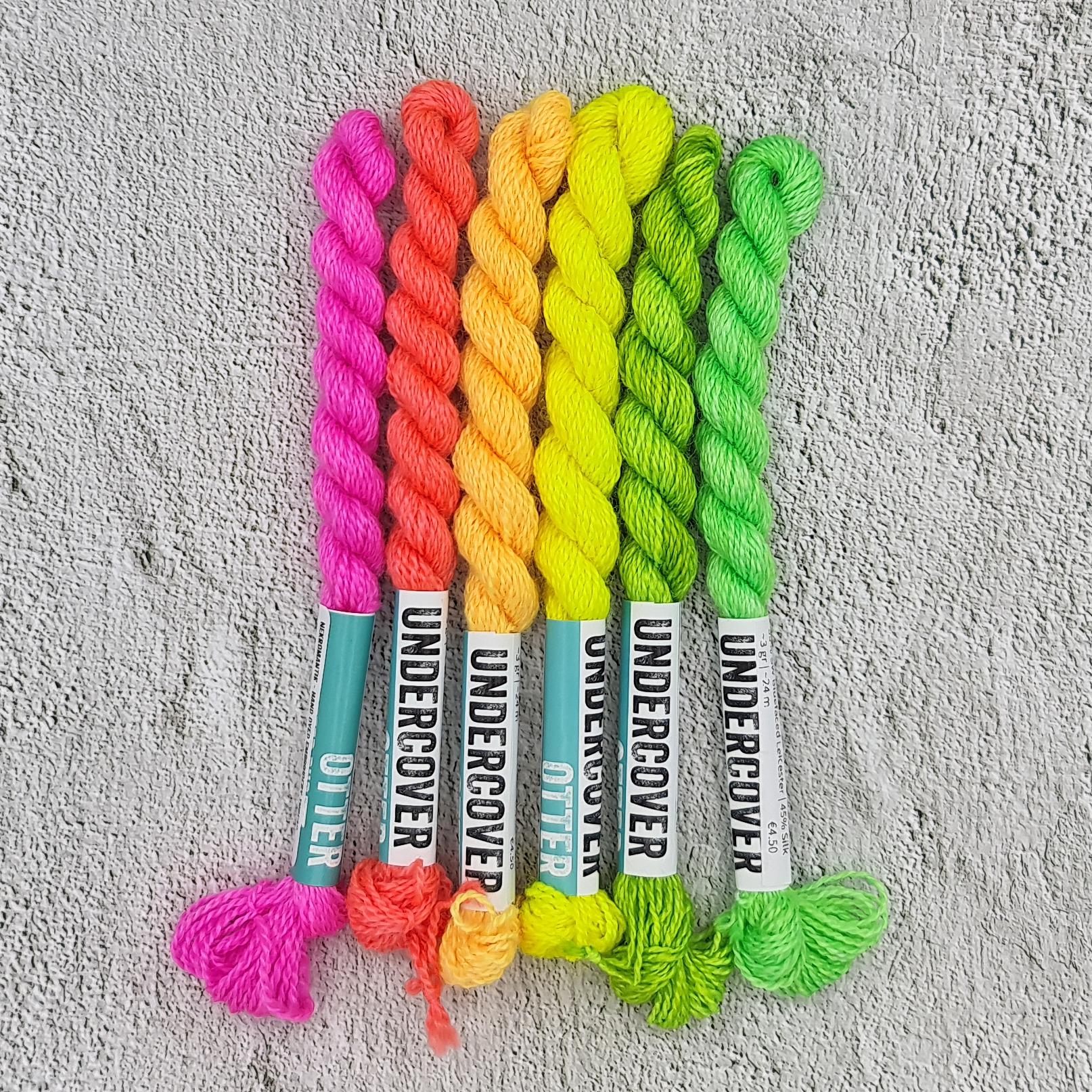 Summer Slays - Hand Dyed Embroidery Thread Set - Undercover Otter
